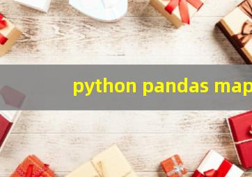 python pandas map